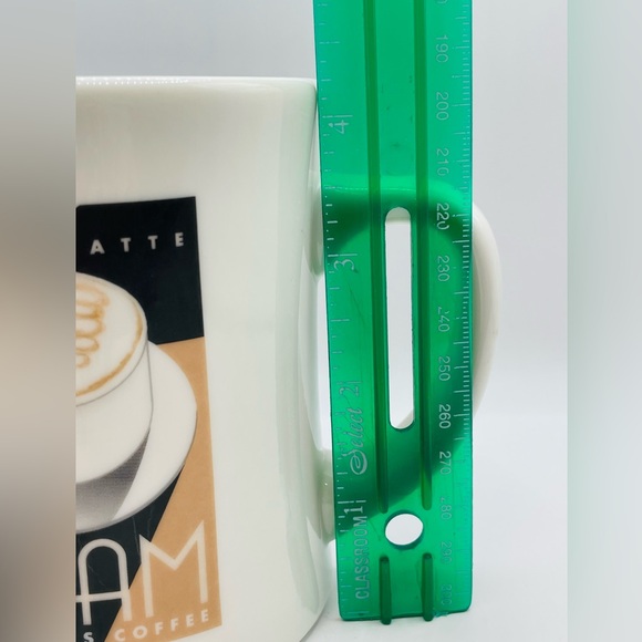 STARBUCKS Barista 16 oz MUG Caffe Latte FOAM 4.5x4.5" Coffee Tea Cocoa 2002 - Picture 7 of 8